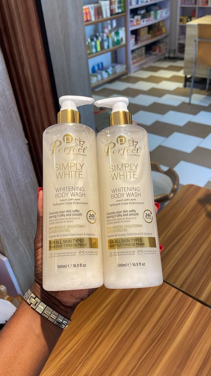 PERFECT SIMPLE WHITE  body wash gel douche
