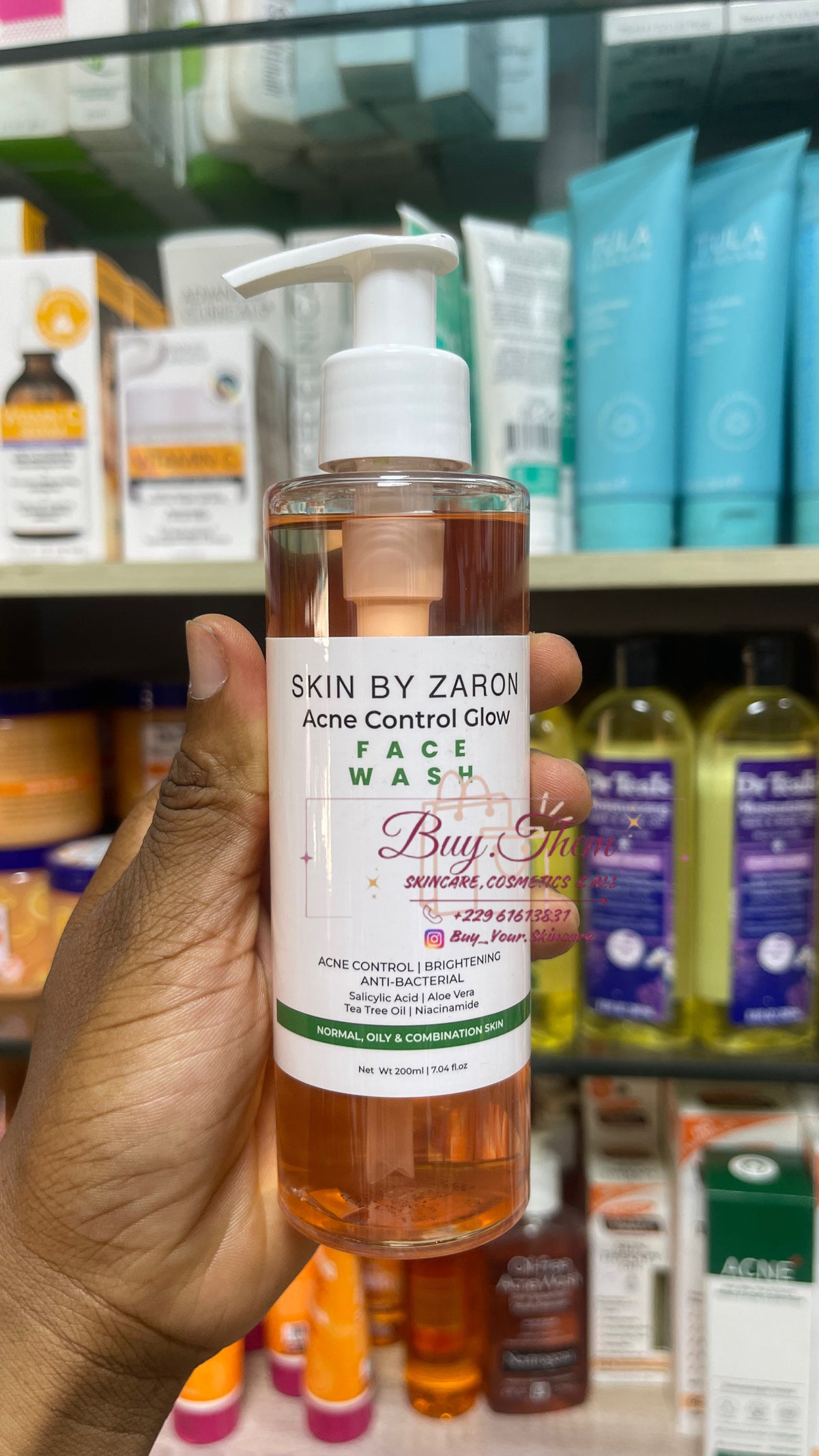 SKIN BY ZARON acne wash