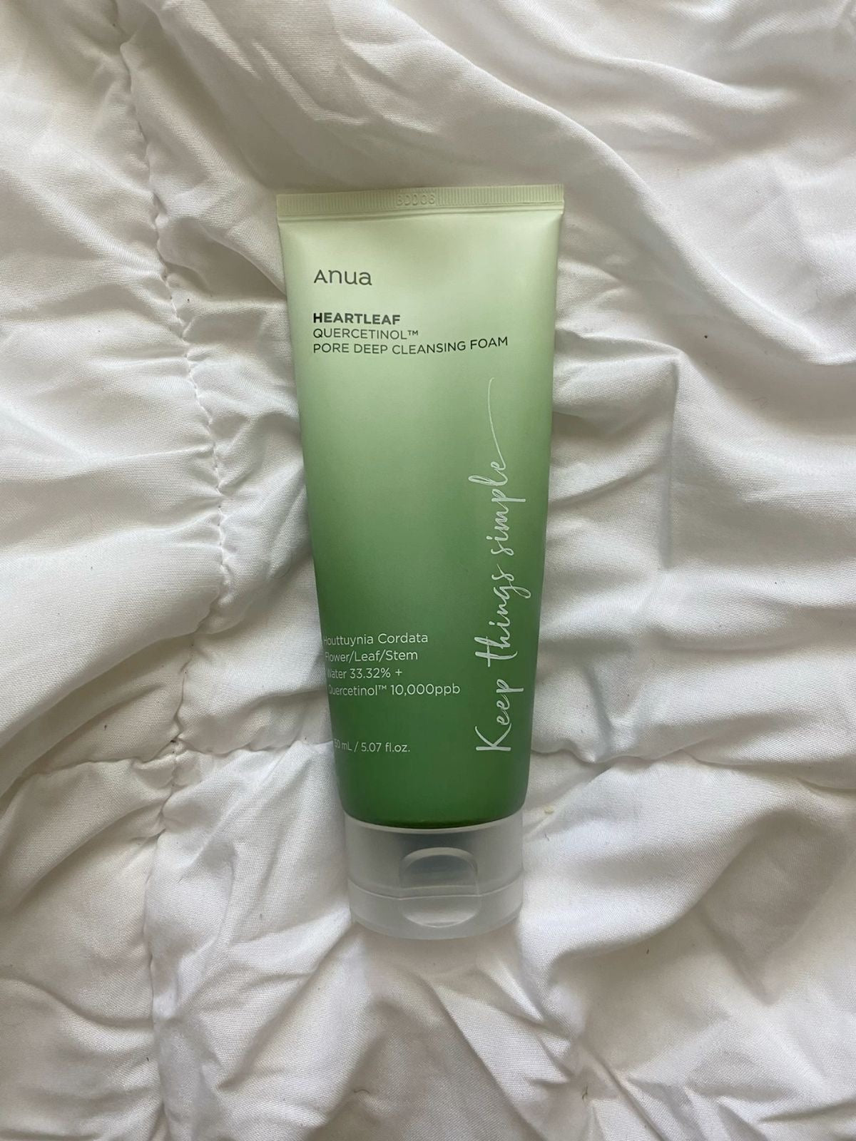 ANUA heartleaf foaming cleanser
