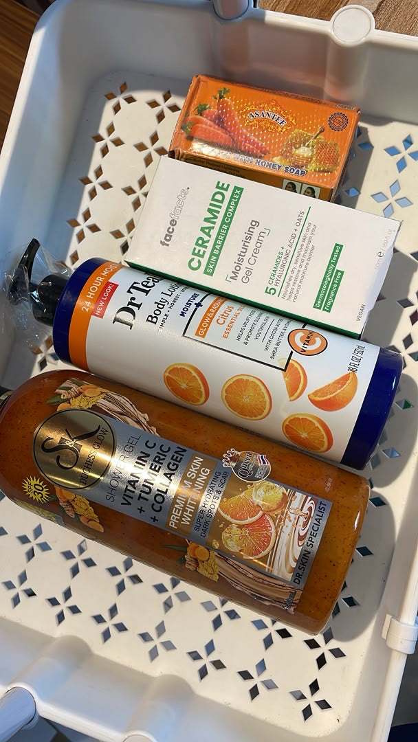 ✅ROUTINE : gel gommant doux + lait éclat + savon visage et crème hydratante