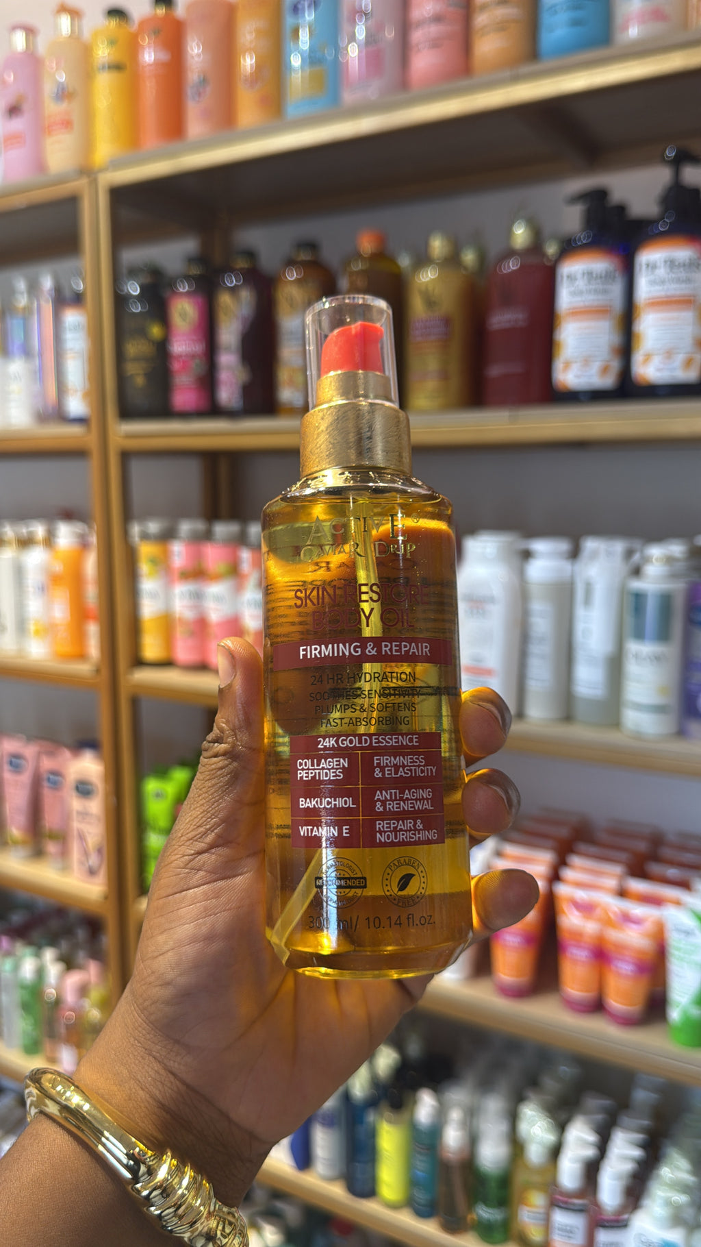 Active caviar drip oil huile de corps