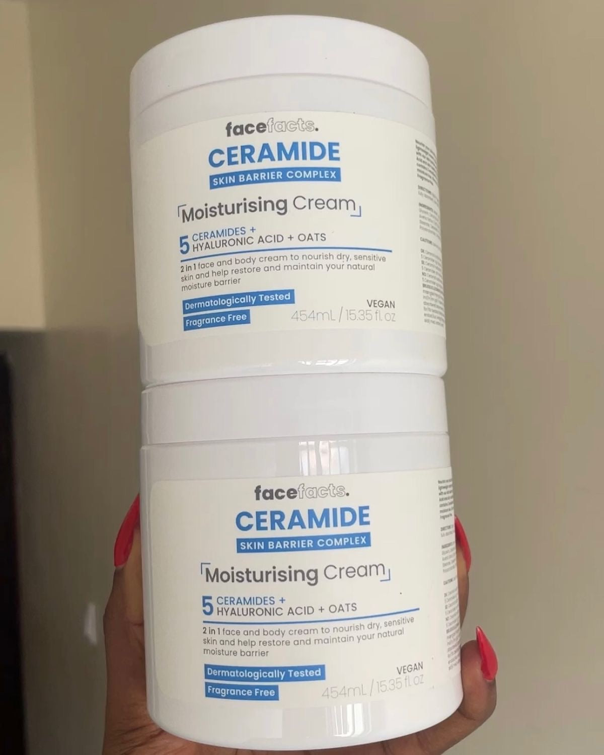 FACE FACTS Ceramide moisturizing cup cream