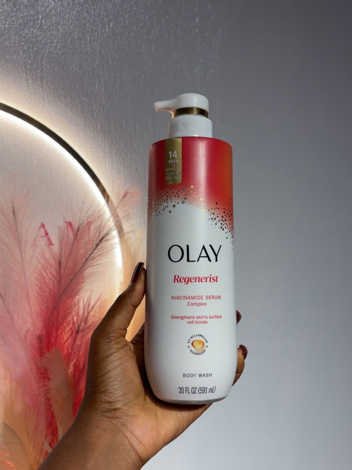 Olay niacinamide wash gel douche