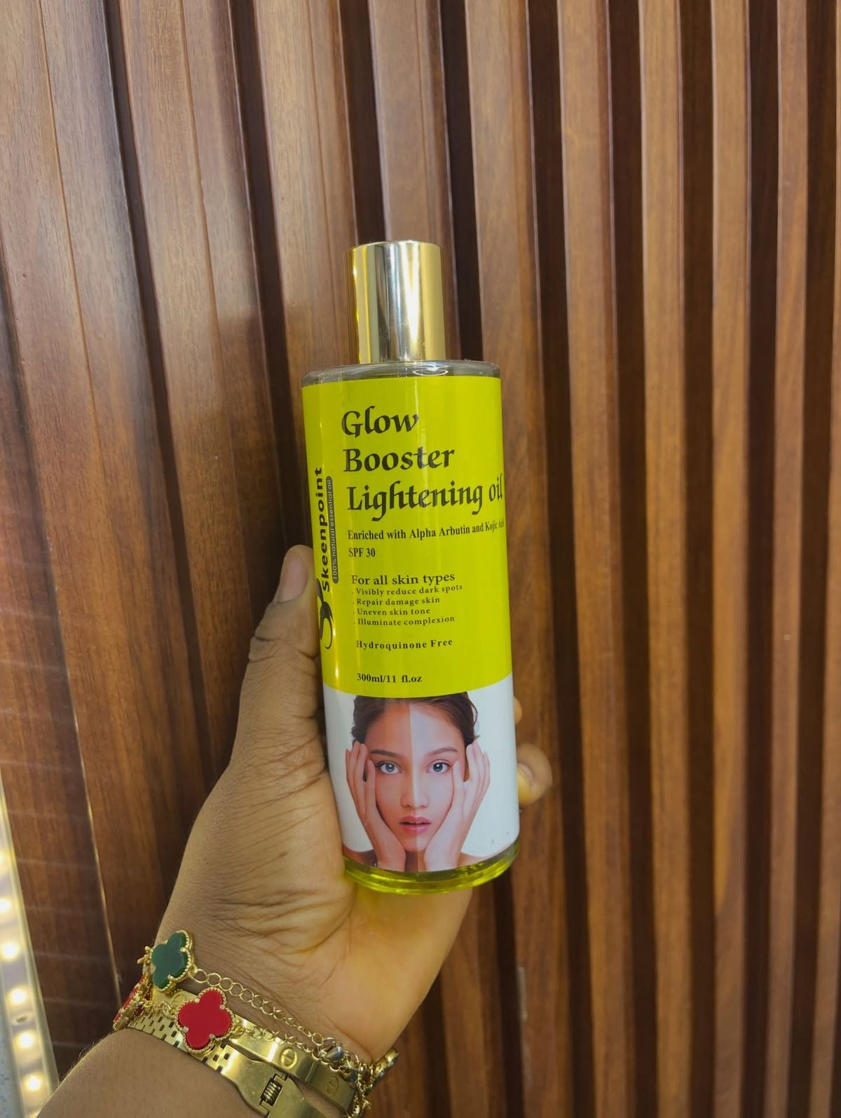 Glow booster oil