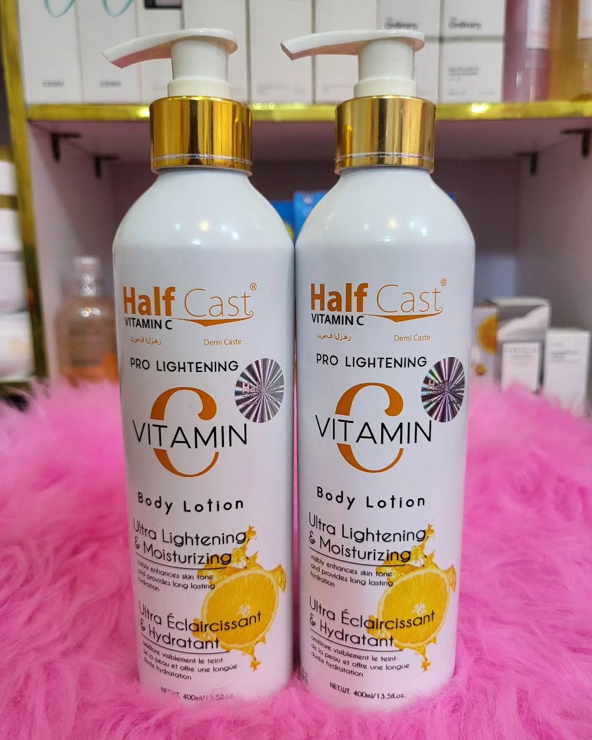 HALF CAST vitamin c BODY lotion lait corps