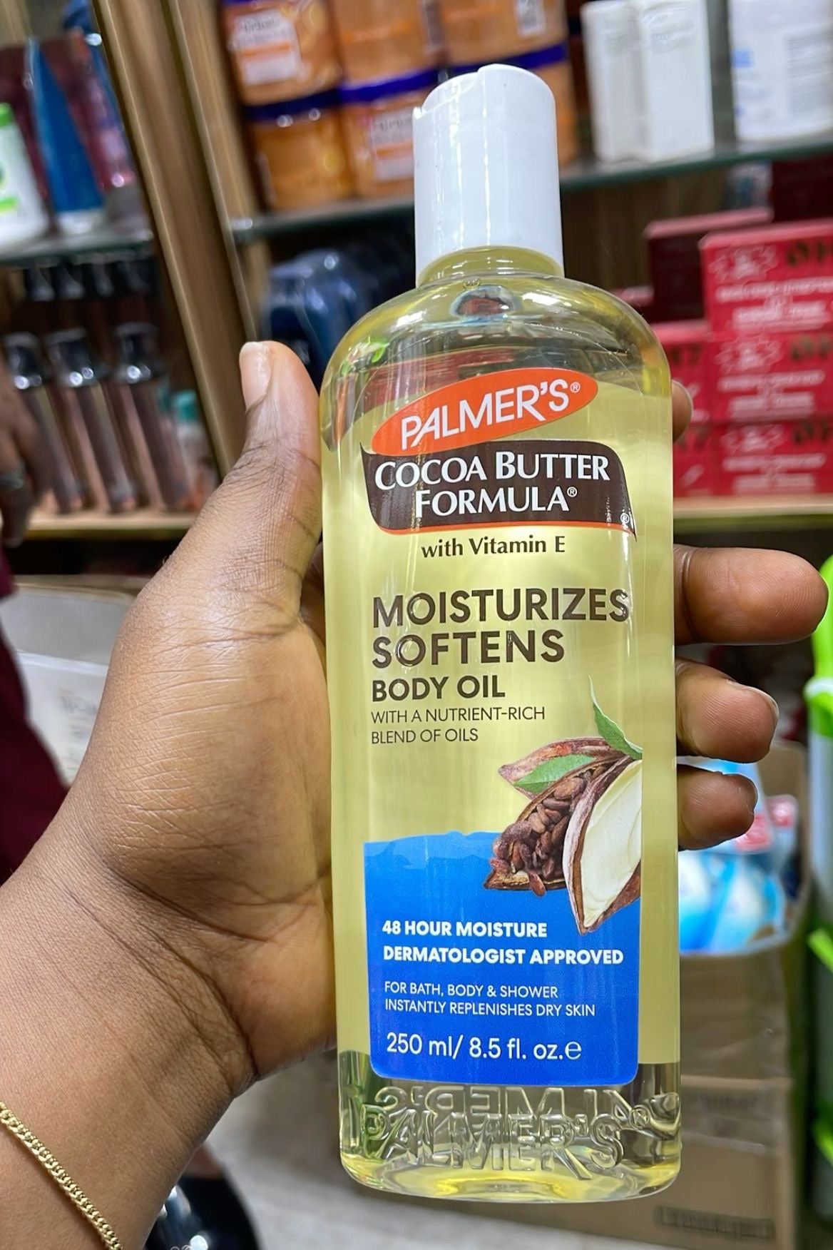 PALMERS moisturizes softens Body oil