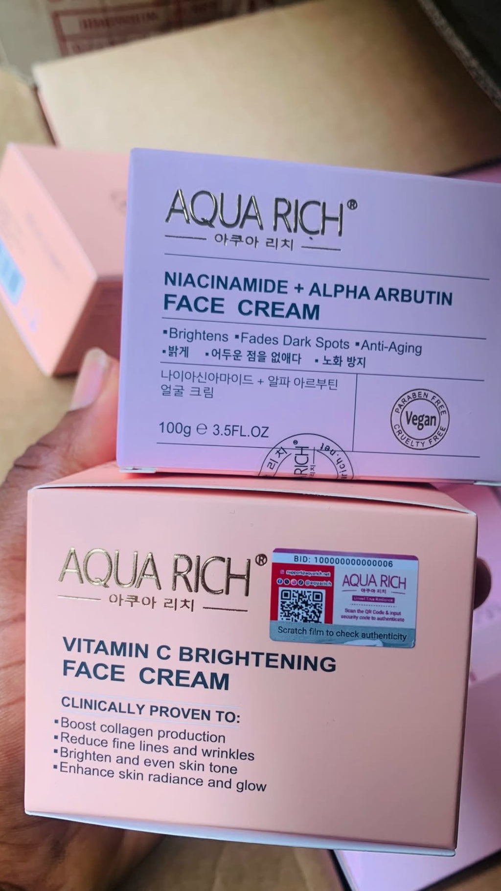 AQUA RICH Face cream crème visage