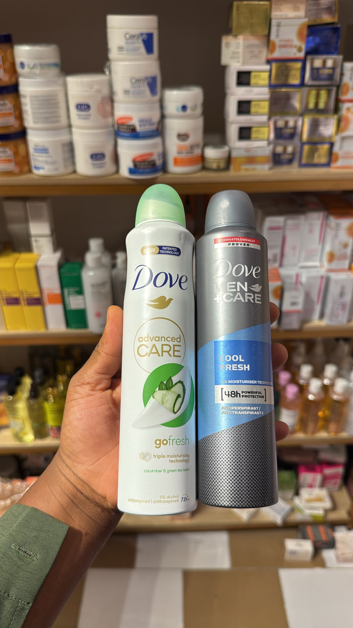 DOVE deodorant spray