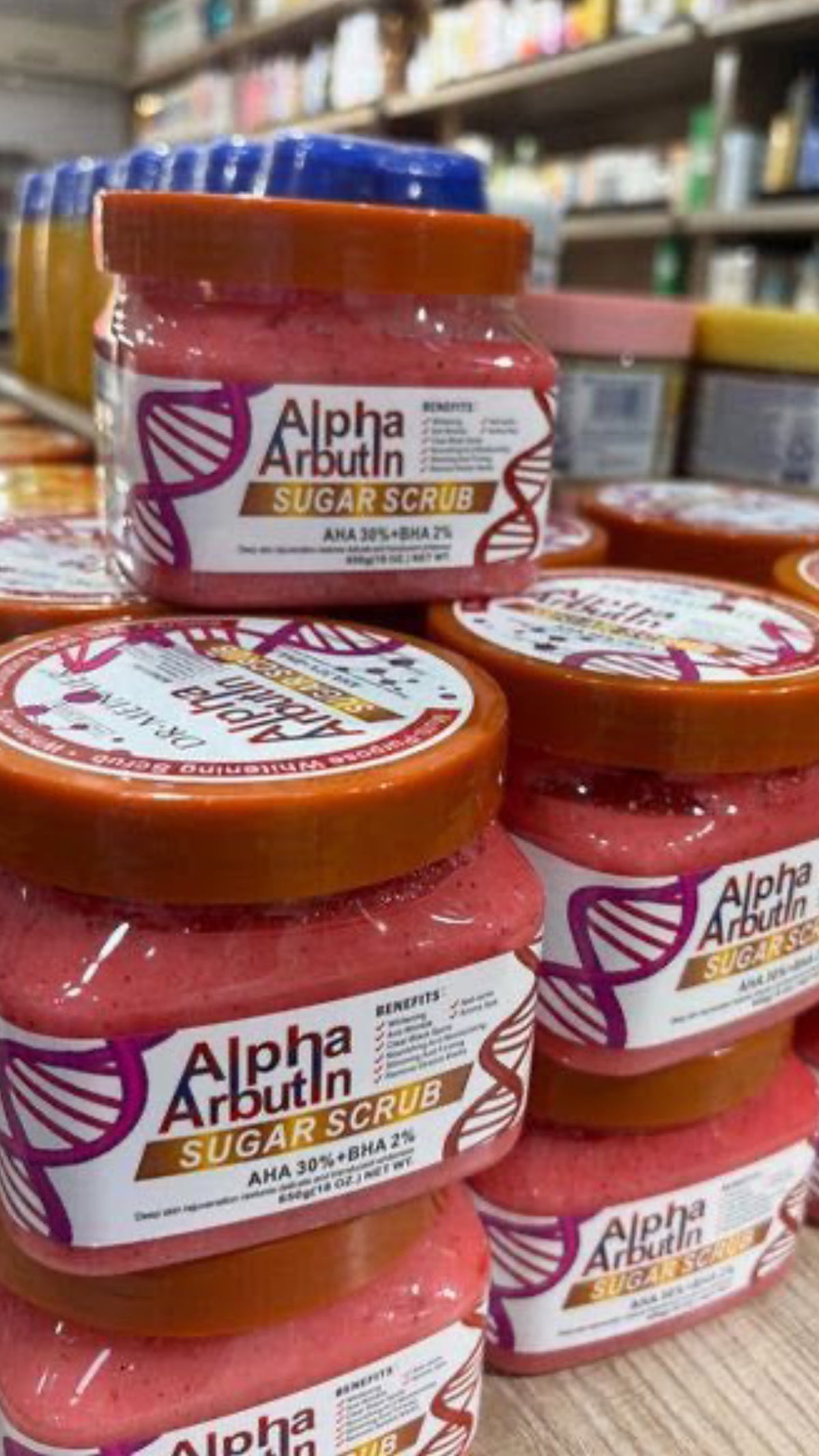 ALPHA ARBUTIN body scrub gommage corps