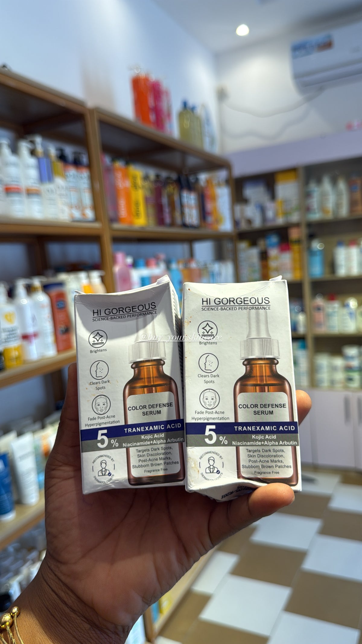 HI GORGEOUS color defense serum 5% tranexamic acid
