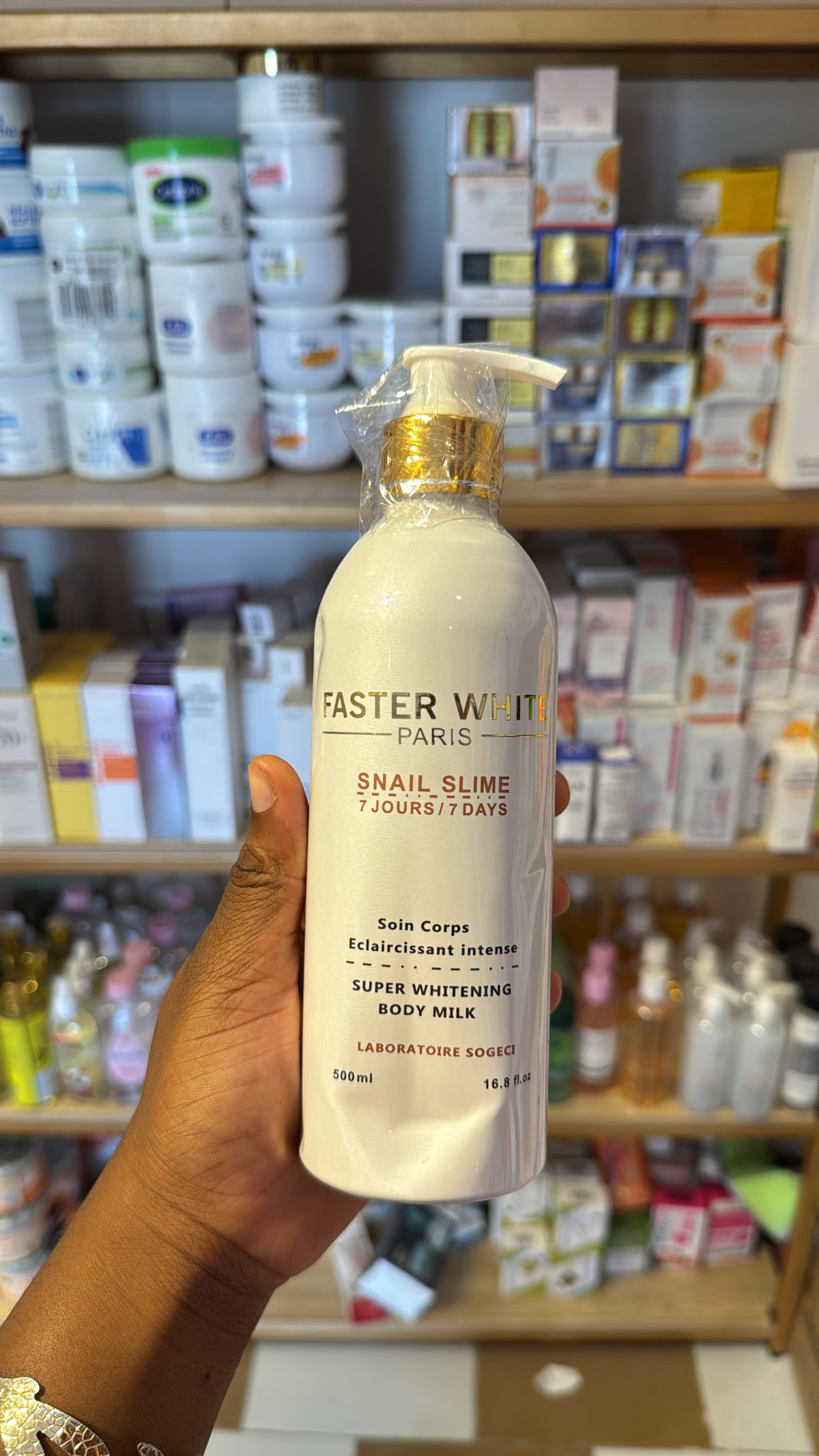 FASTER WHITE Body lotion ( lait éclaircissant ) Paris