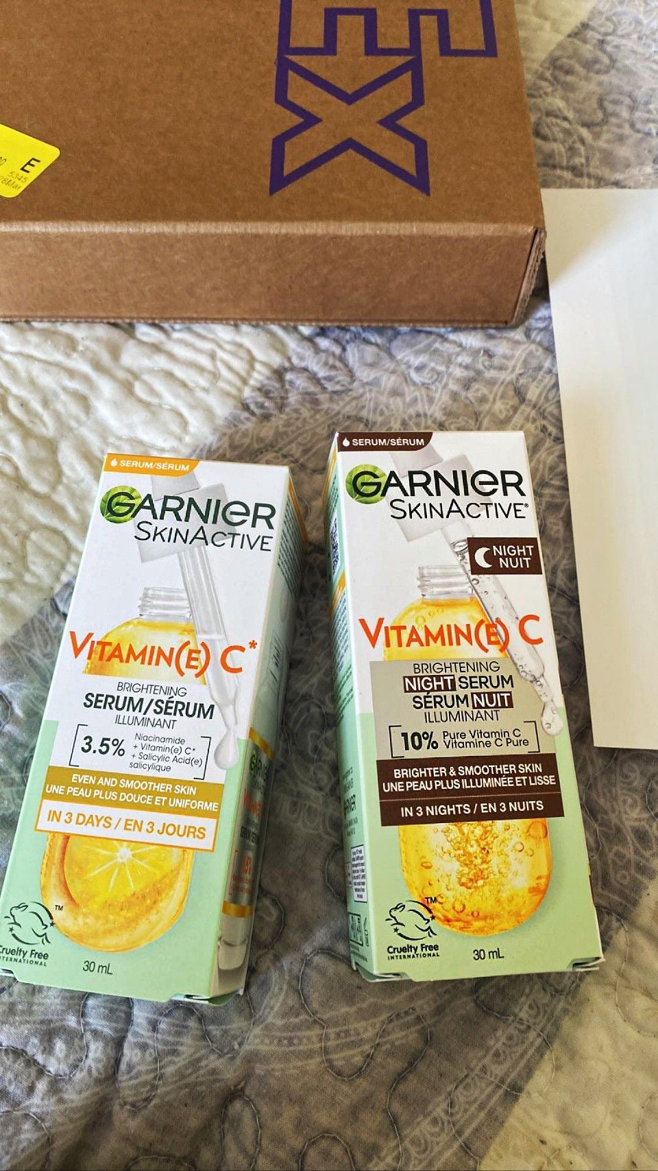 Garnier glow booster vitamin c 10% serum nuit