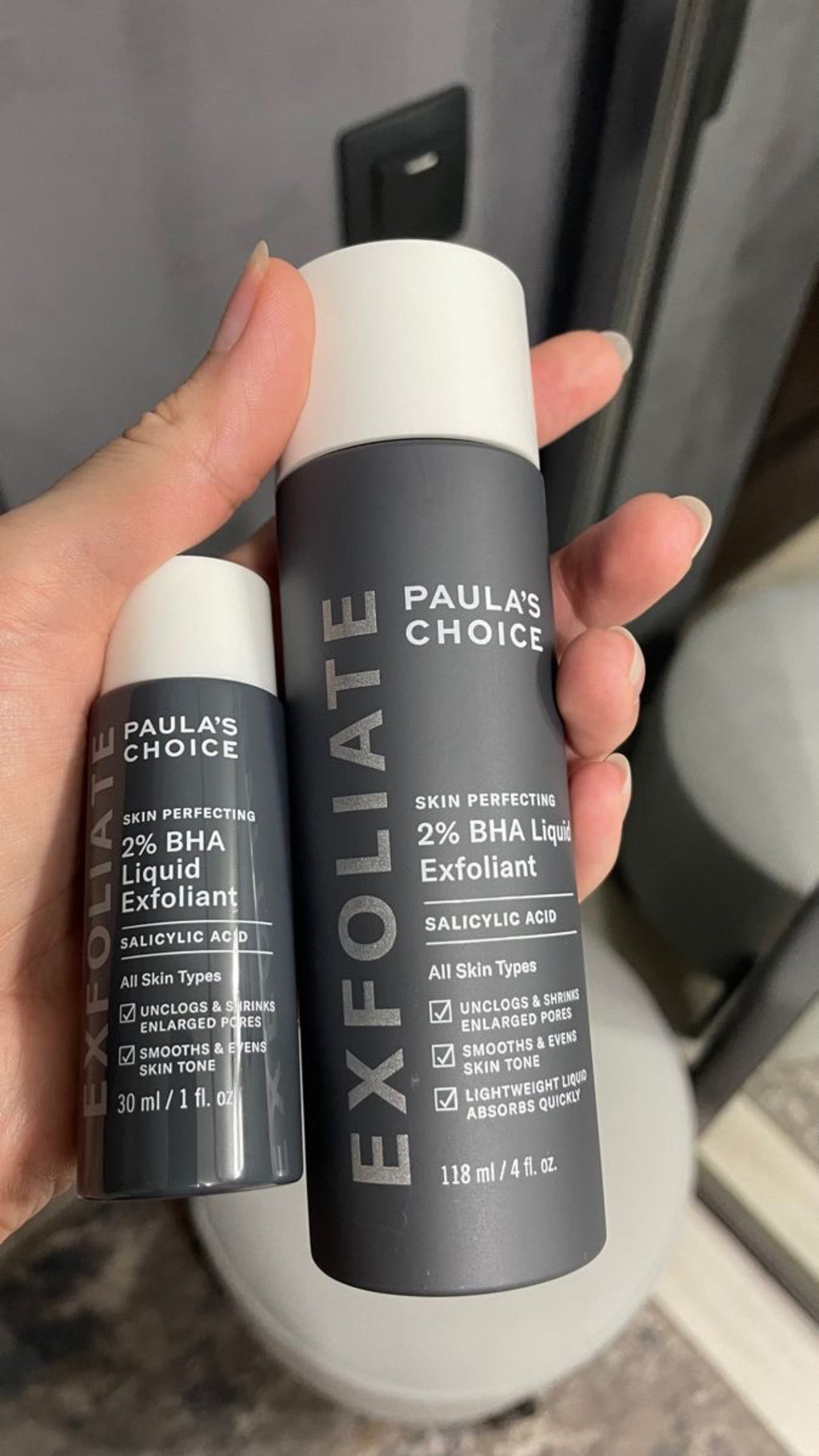 Paula’s choice Skin Perfecting 2% BHA Liquid Exfoliant,
